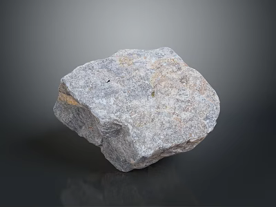 Natural Raw Stone Material With Rough Surface Texture And Organic Quality For Construction Projects 3d model