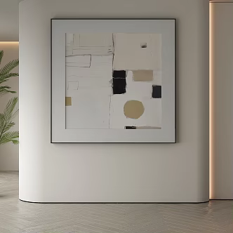 modern decorative painting 3d model