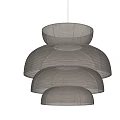 Modern Minimalist Layered Paper Chandelier With Soft Warm Light For Interior Design