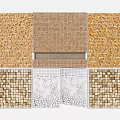 Three-dimensional special-shaped wall decoration background modeling wall creative art square free fall parametric modeling gradient combination special-shaped modeling wall 3d model
