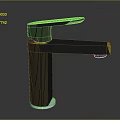 Black Modern Single Handle Faucet With Sleek Contemporary Design And Smooth Finish