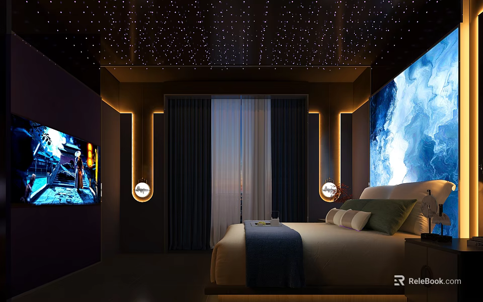 Serene SPA Sauna Interior With Modern Design And Relaxing Wellness Features 3d model 
