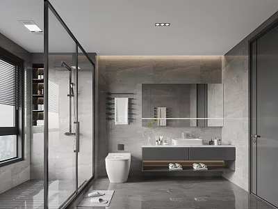 Modern toilet 3d model