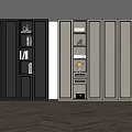 Modern bookcase 3d model