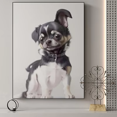 Modern Animal Painting Decorative Painting 3d model