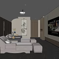 Luxury SPA Sauna Interior With Comfortable Loungers Soft Lighting And Decorative Art