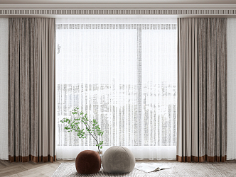 Modern Curtains 3d model