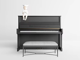 Modern Piano Simple Piano 3d model