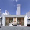 Modern Gate Simple Entrance Gate 3d model