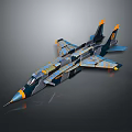 Modern Fighter Jacques Fighter 3d model
