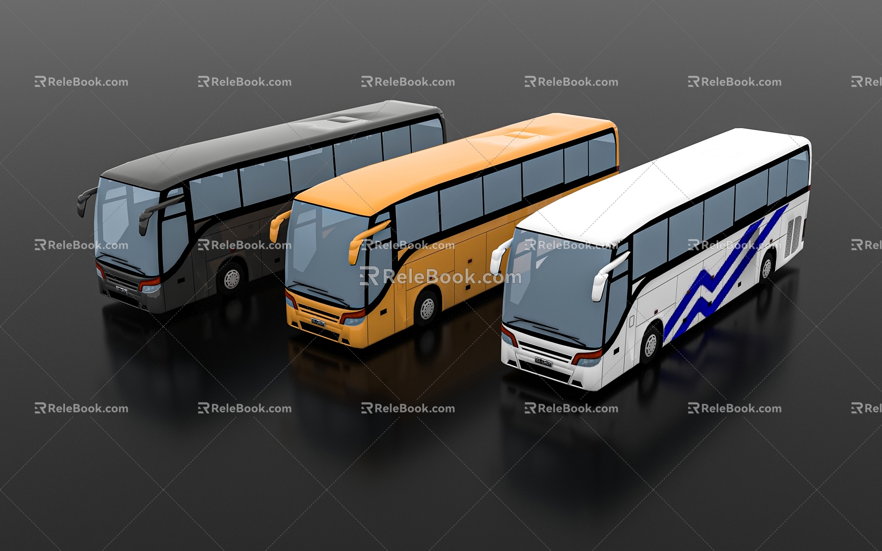 Bus Bus Bus S415 2012 Toys Decorative Ornaments Art Popular Science Display Props City Road 3d model