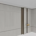 Modern Wall Lamp With Slim Metal Frame And Warm Glow In Minimalist Interior Design
