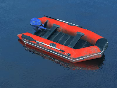 Electric lifeboat 3d model Electric lifeboat 3d model