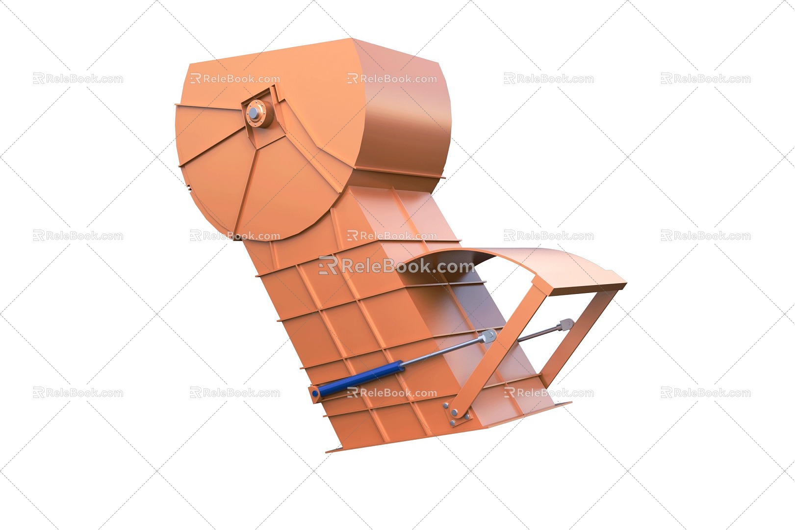 Loading Chute Mine Chute Coal Mine Equipment 3d model