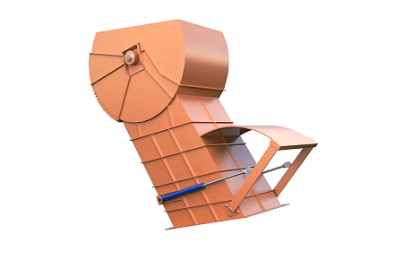 Loading Chute Mine Chute Coal Mine Equipment 3d model