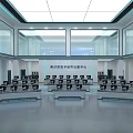 modern command center 3d model