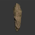 Decorative Natural Wood Stone Material With Rough Textured Surface And Pink Green Hue