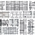 Detailed Pipe Layout And Construction Diagrams With Various Structural Designs