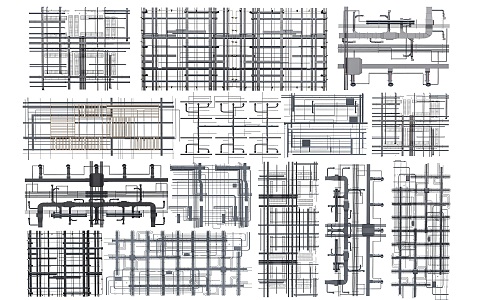 Industrial LOFT Duct Ceiling Air Conditioning Duct Chandelier Shaped Ceiling 3d model