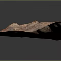 Garden Landscape Featuring Red Rock Rolling Hills Sparse Vegetation And Natural Terrain