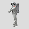 Modern astronaut spacesuit spaceships spacesuit spaceships low face number low model simple mo 3d model