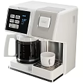 Modern Automatic Coffee Maker With Digital Display Glass Carafe And Stainless Steel Design