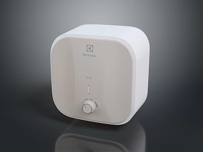 Sleek White Electrolux Small Household Appliance With Square Design And Knob Control 3d model