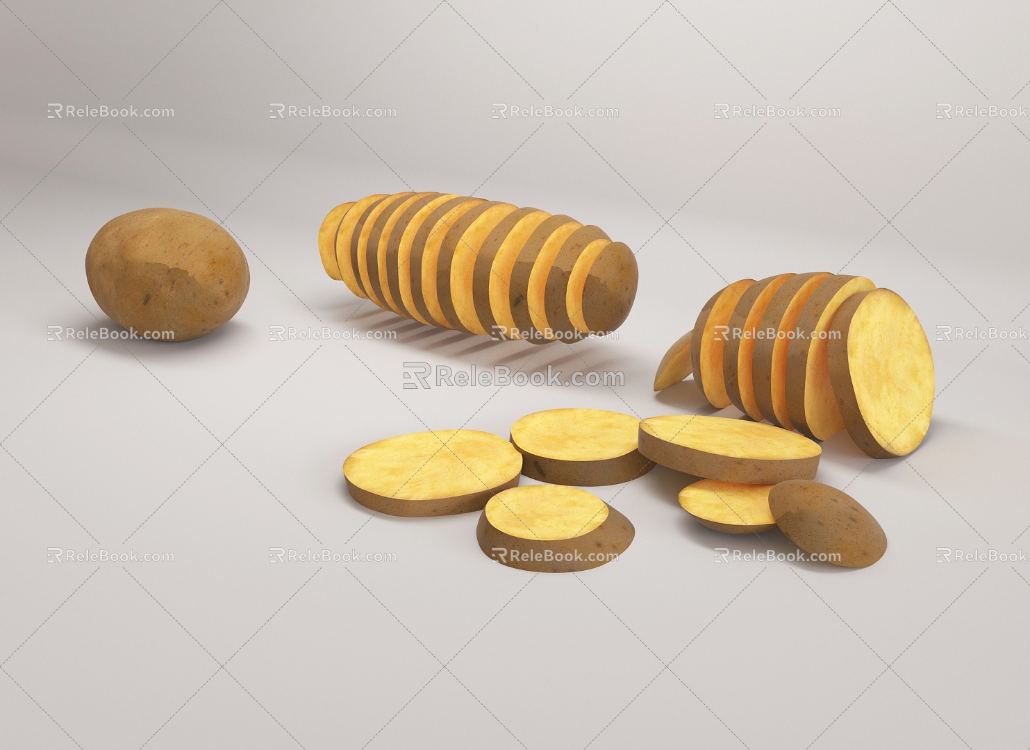 Potato potato chips potato solanaceous plant food vegetables potato Potato model