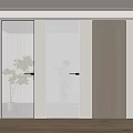 Modern Interior Hinged Doors with Glass Frosted and Wood Panel Designs