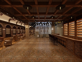 American Wine Cellar 3d model