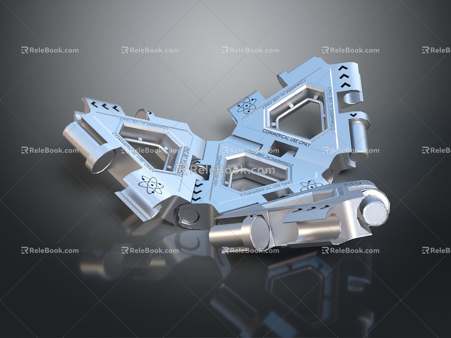 Modern Parts Hexagon Hexagon Science Fiction Hexagon Science Fiction Hexagon 3d model