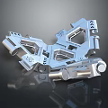 Modern Parts Hexagon Science Fiction Hexagon Science Fiction Hexagon 3d model