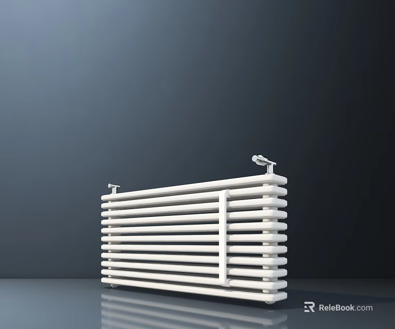 Modern White Entryway Side Cabinet With Multiple Storage Shelves And Sleek Design 3d model 