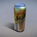 Shiny Silver Super Dry Alcohol Bottle And Glass With Golden Label Design