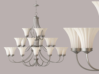 European-style chandelier 3d model