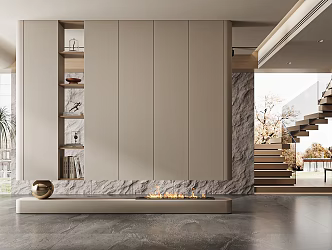 Modern Entrance Art Entrance 3d model