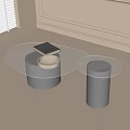 Modern coffee table 3d model