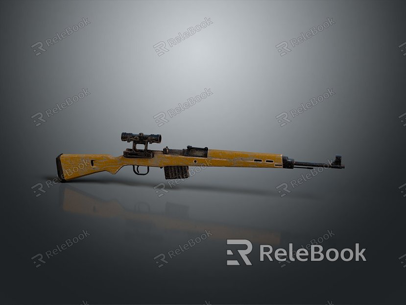 Sniper rifle sight sniper rifle sci-fi sniper rifle semi-automatic rifle combat rifle model