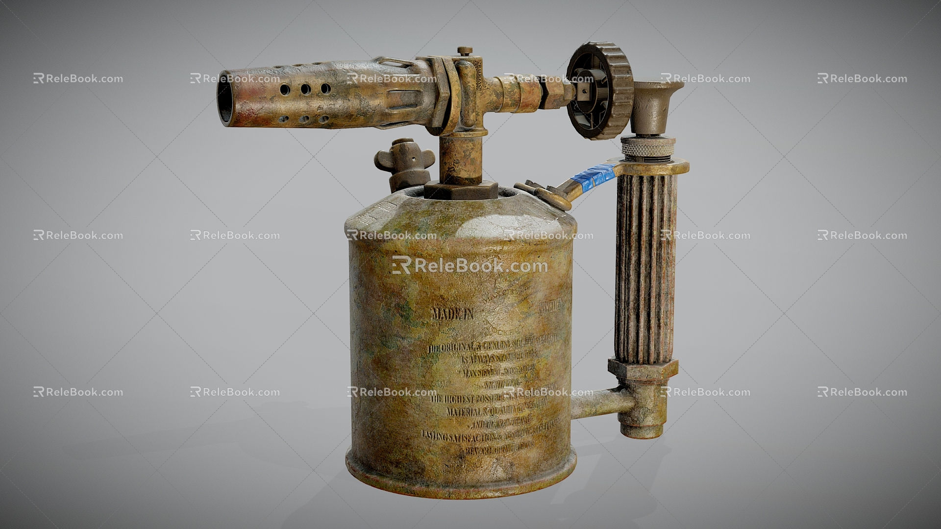 spray paint gun spray gun air gun torch 3d model