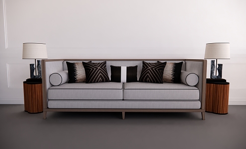 Modern double sofa 3d model