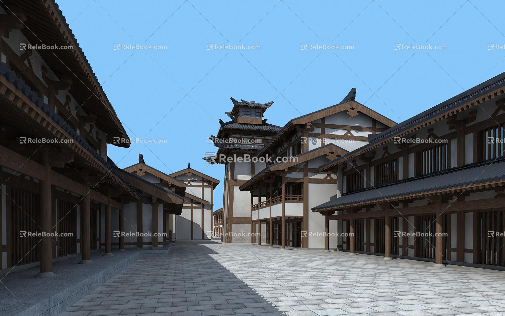 Chinese Ancient Architecture Han Dynasty Architecture 3d model