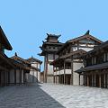 Chinese Ancient Architecture Han Dynasty Architecture 3d model