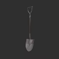 Hardware Tools Sturdy Metal Shovel With Wooden Handle For Outdoor Gardening Work