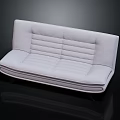 Modern Light Gray Multi person Sofa With Fabric Upholstery And Stitched Seat Details