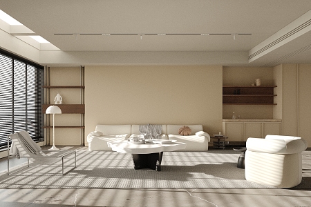 modern living room 3d model