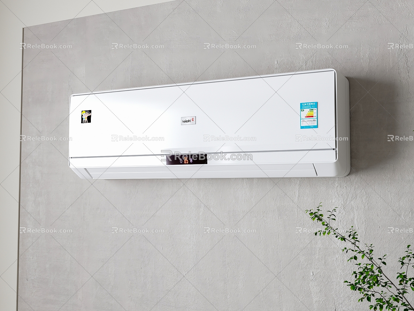 modern wall-mounted air conditioner 3d model