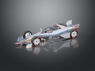 Sleek Racing Car With Streamlined Body And Open Cockpit Design Features 3d model
