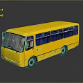 Bus Large Bus CMB Medium Van Large Van Bus School Bus Van Box Car 3d model