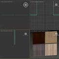 Wooden Components With Chevron Pattern And Multiple Wood Grain Color Options