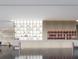 Hotel Reception 3d model
